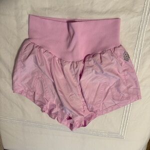FP Movement by Free People Ribbed Pink Shorts